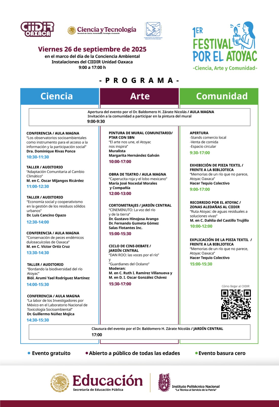 Programa general del festival